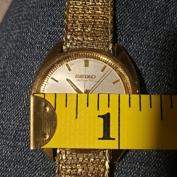 Vintage Seiko Men's Automatic Goldtone Watch 6106-6007 With Mesh Bracelet Runs! - Picture 4 of 12
